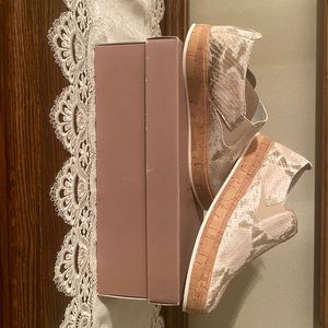 Shoes have never been worn. Like “new”.